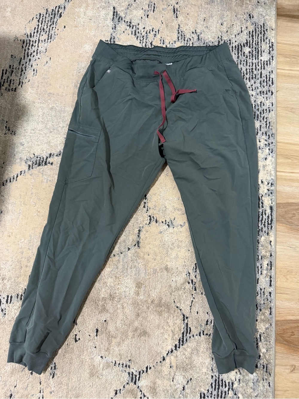 Women’s Slate Green Jogger Pants with Drawstring